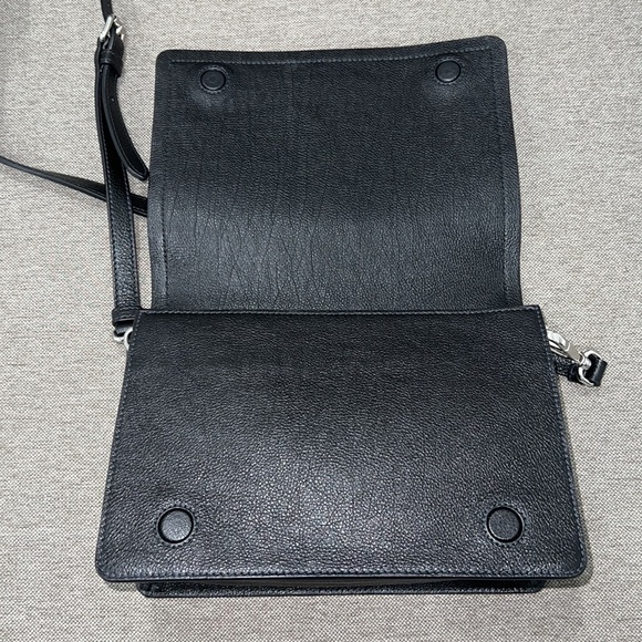 Prada Glace Calf Pattina Leather Crossbody-Color:Nero-Authentic-EUC - Picture 7 of 14